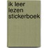 Ik leer lezen Stickerboek