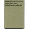 Haalbaarheidsonderzoek MKBA Leertraject statushouders Alliander by Merel Kahmann