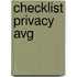 Checklist Privacy AVG