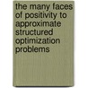 The many faces of positivity to approximate structured optimization problems door Olga Kuryatnikova