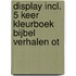 Display incl. 5 keer kleurboek Bijbel verhalen OT