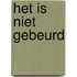 Het is niet gebeurd