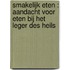 Smakelijk eten : aandacht voor eten bij het Leger des Heils