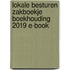 Lokale besturen Zakboekje boekhouding 2019 E-book