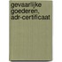Gevaarlijke goederen, ADR-certificaat