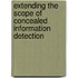 Extending the scope of concealed information detection