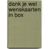 Dank je wel wenskaarten in box
