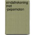Eindafrekening met ­pepernoten
