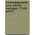 Verkoopgesprek voor Eerste verkoper 17x24 E2017