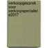 Verkoopgesprek voor Verkoopspecialist E2017