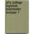 Alfa College Logistiek Teamleider leerjaar 1