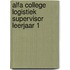 Alfa College Logistiek Supervisor leerjaar 1