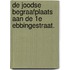 De Joodse begraafplaats aan de 1e Ebbingestraat.