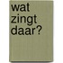 Wat zingt daar?