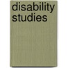 Disability Studies by Geert Van Hove