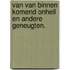 Van van binnen komend onheil en andere geneugten.