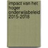 Impact van het hoger onderwijsbeleid 2015-2018