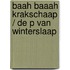 Baah Baaah Krakschaap / De P van Winterslaap