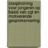 Slaaptraining voor jongeren op basis van CGT en motiverende gespreksvoering