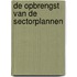 De opbrengst van de sectorplannen