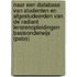 Naar een database van studenten en afgestudeerden van de Radiant Lerarenopleidingen Basisonderwijs (PABO)
