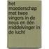 Het moederschap met twee vingers in de neus en één middelvinger in de lucht