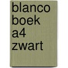 Blanco boek A4 Zwart door Onbekend