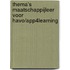 Thema's Maatschappijleer voor HAVO/App4learning