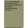 Nota landschappelijk booronderzoek en proefsleuvenonderzoek Aartselaar – Intergemeentelijk zwembad by M. Bink