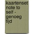Kaartenset Note To Self - Genoeg tijd
