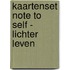Kaartenset Note To Self - Lichter leven