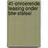 41-Onroerende leasing onder btw-stelsel