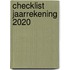 Checklist jaarrekening 2020