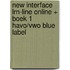 New interface LRN-line online + boek 1 havo/vwo Blue label