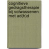 Cognitieve gedragstherapie bij volwassenen met AD(H)D by Sanne E. Vink