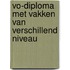 VO-diploma met vakken van verschillend niveau