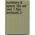 Numbers & Space 12e ed vwo 1 FLEX leerboek 2