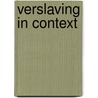 Verslaving in context by Margreet van der Meer-Jansma