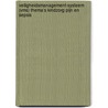 Veiligheidsmanagement-systeem (VMS) thema’s kindzorg pijn en sepsis door Maaike Meurs