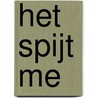 Het spijt me by J.F. van der Poel