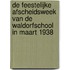 De feestelijke afscheidsweek van de Waldorfschool in maart 1938