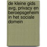 De Kleine Gids AVG, Privacy en beroepsgeheim in het sociale domein door Onbekend