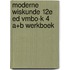 Moderne Wiskunde 12e ed vmbo-k 4 a+b werkboek