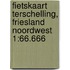 Fietskaart Terschelling, Friesland noordwest 1:66.666