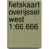 Fietskaart Overijssel west 1:66.666