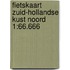 Fietskaart Zuid-Hollandse kust noord 1:66.666