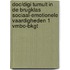 DOC/DIGI Tumult in de brugklas Sociaal-emotionele vaardigheden 1 vmbo-bkgt