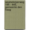 Waalsdorperweg 195 - 445, Gemeente Den Haag door M.L. Lenoir