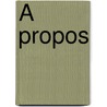 À propos by Woody Allen