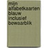 Mijn alfabetkaarten blauw inclusief bewaarblik